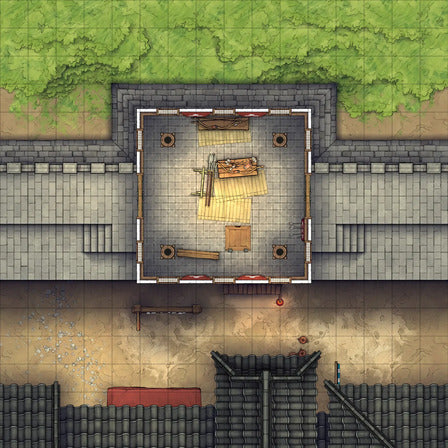 Modular Asian City Walls Tileset