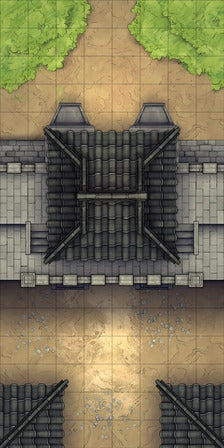 Modular Asian City Walls Tileset