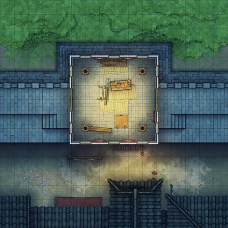Modular Asian City Walls Tileset