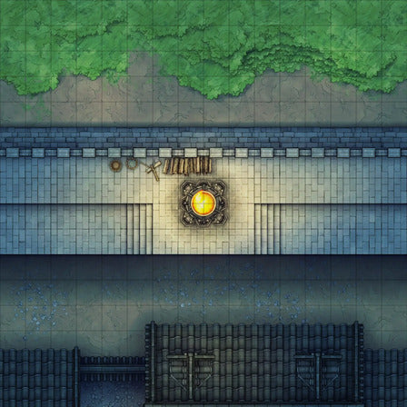 Modular Asian City Walls Tileset