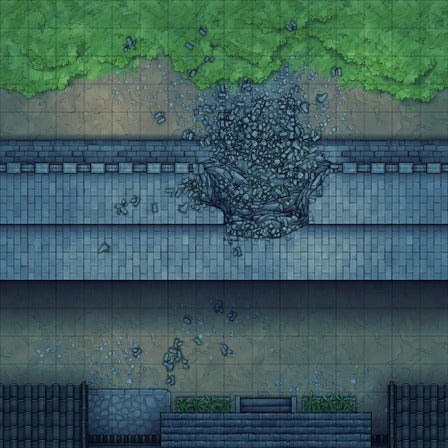 Modular Asian City Walls Tileset