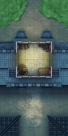 Modular Asian City Walls Tileset