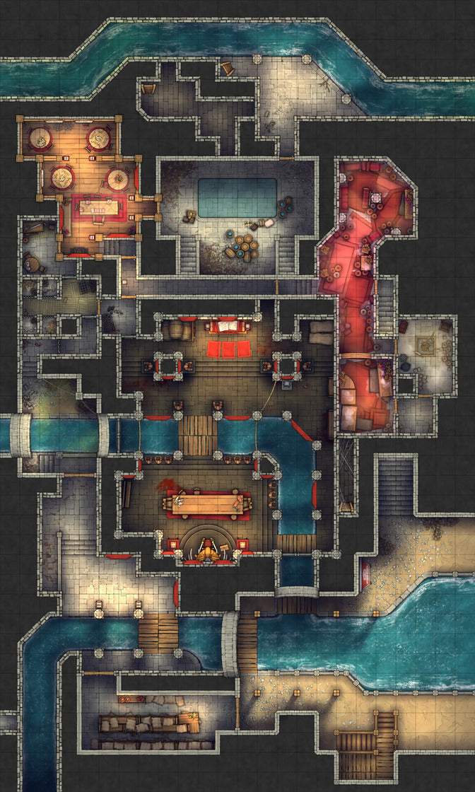 Asian City Slums Gang Hideout