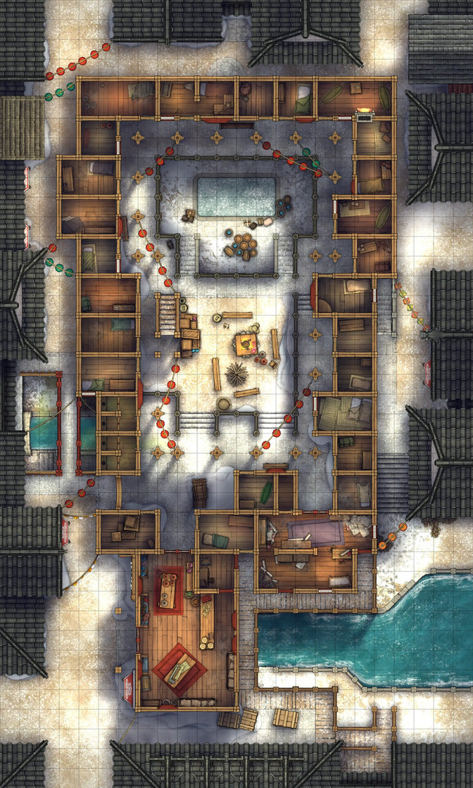 Asian City Slums Gang Hideout