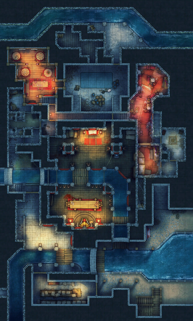 Asian City Slums Gang Hideout