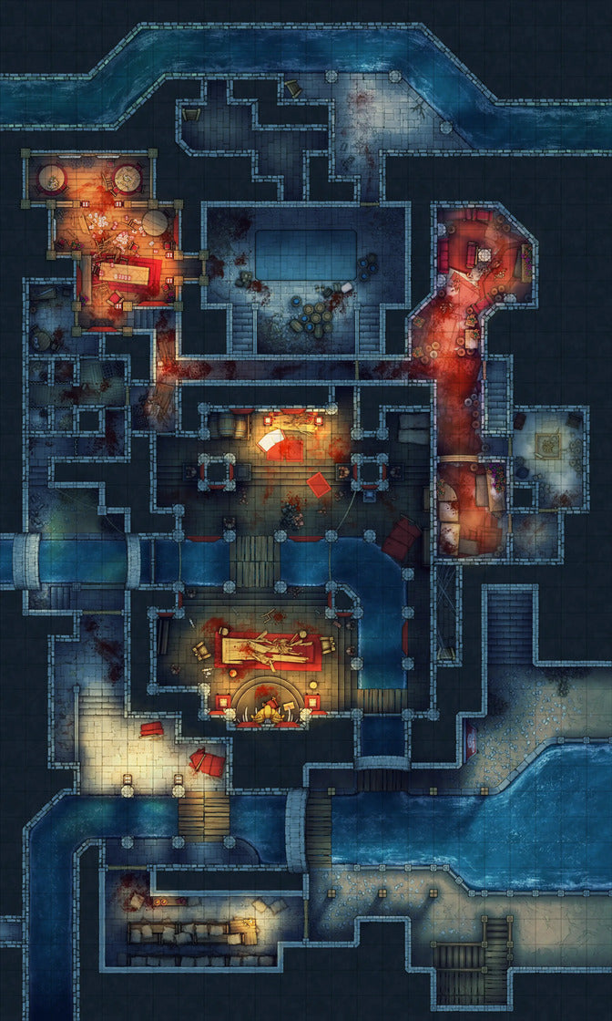 Asian City Slums Gang Hideout