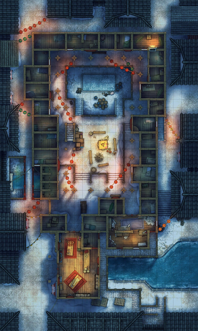 Asian City Slums Gang Hideout