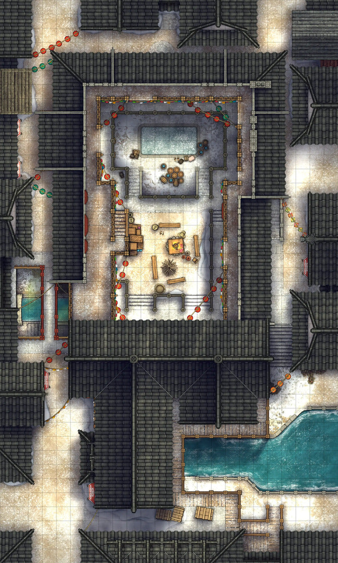 Asian City Slums Gang Hideout
