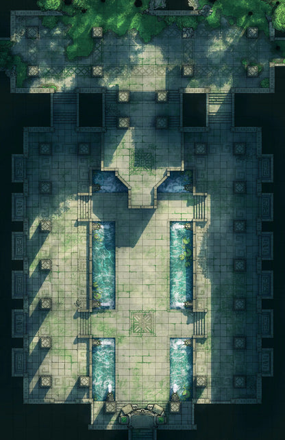 Overgrown Tomb & Courtyard