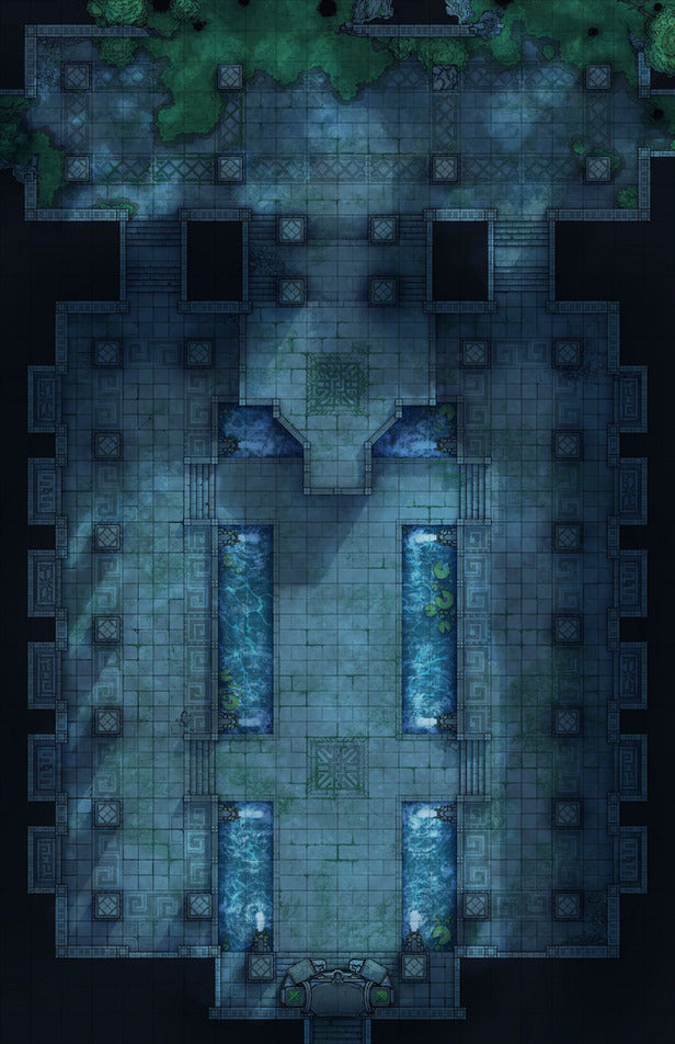 Overgrown Tomb & Courtyard