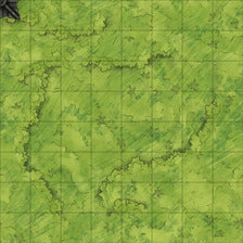 Modular Garden Tileset & Assets Battlemap - 8x8 Exterior L 02 Outer Corner - DnD Map, Foundry VTT, Print