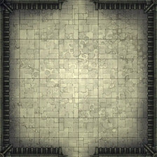 Modular Garden Tileset & Assets Battlemap - 8x8 I 01 Empty - DnD Map, Foundry VTT, Print