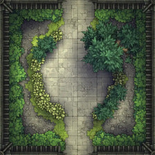 Modular Garden Tileset & Assets Battlemap - 8x8 I 05 Garden - DnD Map, Foundry VTT, Print