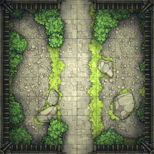 Modular Garden Tileset & Assets Battlemap - 8x8 I 07 Garden 2 - DnD Map, Foundry VTT, Print