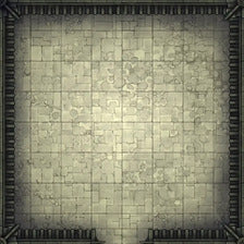 Modular Garden Tileset & Assets Battlemap - 8x8 O 01 Empty - DnD Map, Foundry VTT, Print