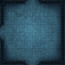 Modular Garden Tileset & Assets Battlemap - 8x8 T 01 Empty Night - DnD Map, Foundry VTT, Print