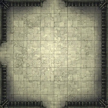 Modular Garden Tileset & Assets Battlemap - 8x8 T 01 Empty - DnD Map, Foundry VTT, Print