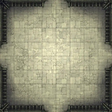 Modular Garden Tileset & Assets Battlemap - 8x8 X 01 Empty - DnD Map, Foundry VTT, Print