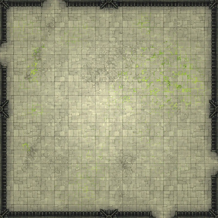 Modular Garden Tileset & Assets Battlemap - 16x16 X 01 Empty - DnD Map, Foundry VTT, Print