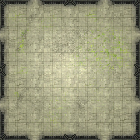 Modular Garden Tileset & Assets Battlemap - 16x16 X 04 Eight Entrances - DnD Map, Foundry VTT, Print