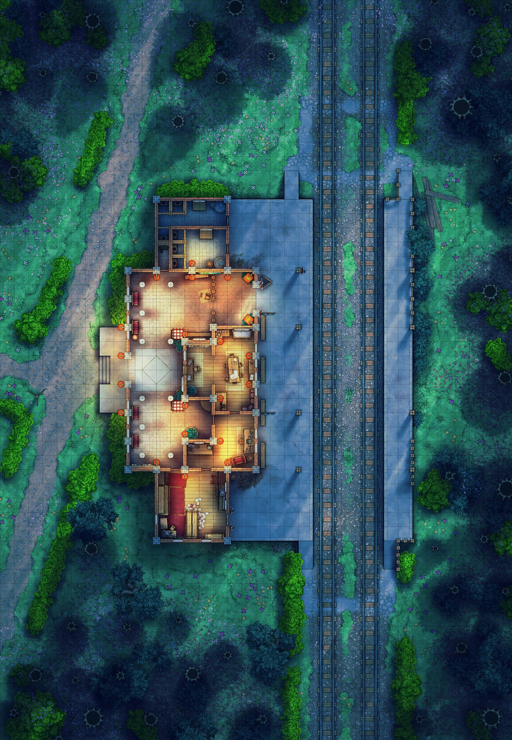 Rural Train Station