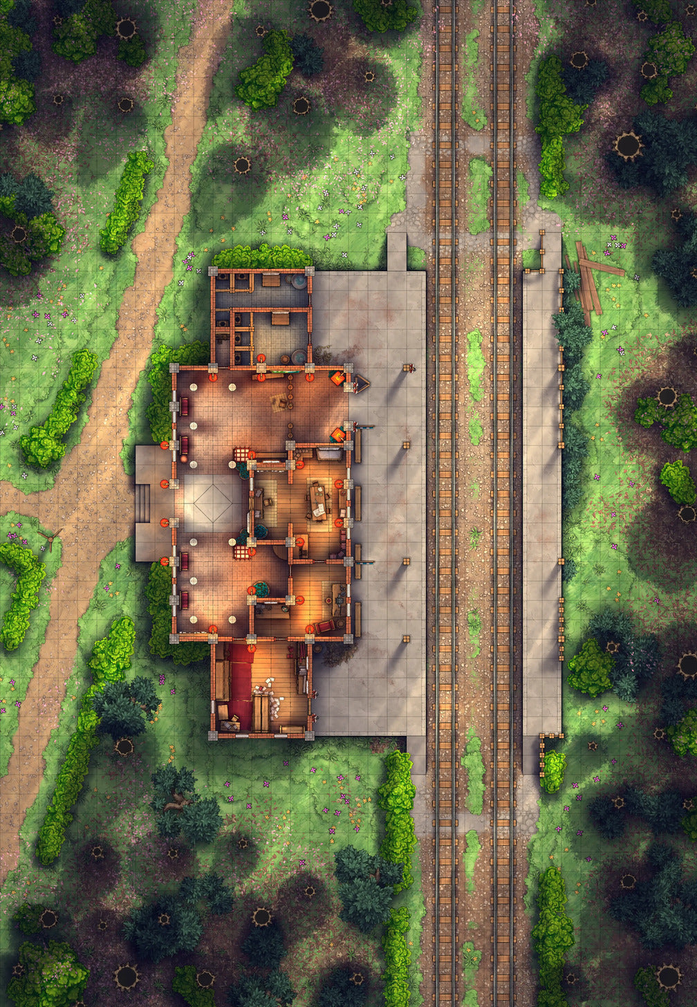 Rural Train Station