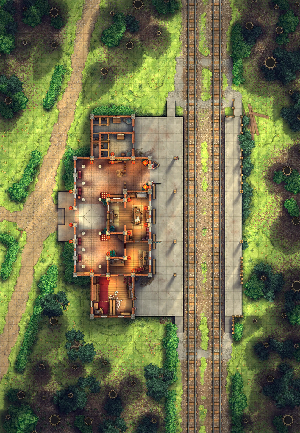 Rural Train Station