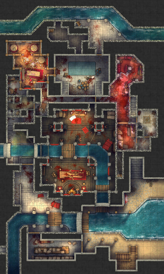 Asian City Slums Gang Hideout