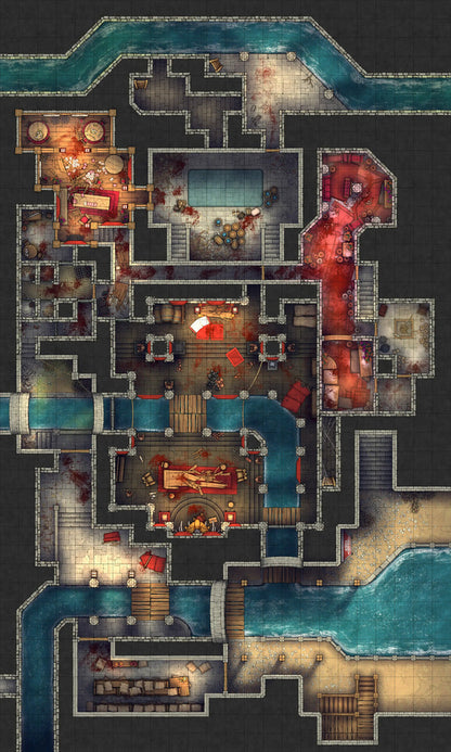 Asian City Slums Gang Hideout