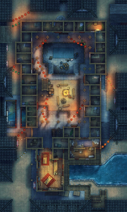 Asian City Slums Gang Hideout