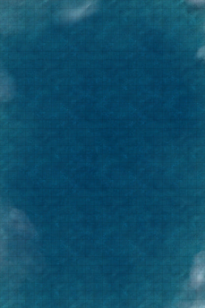 Chinese Junk Ship Battlemap - blue textured surface - Digital, Foundry VTT, Print