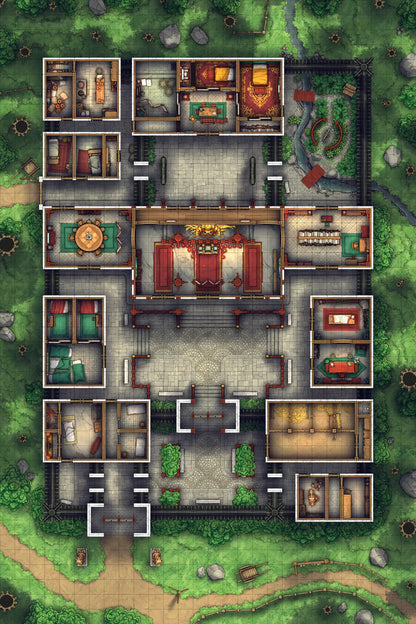 中国贵族府邸地图
