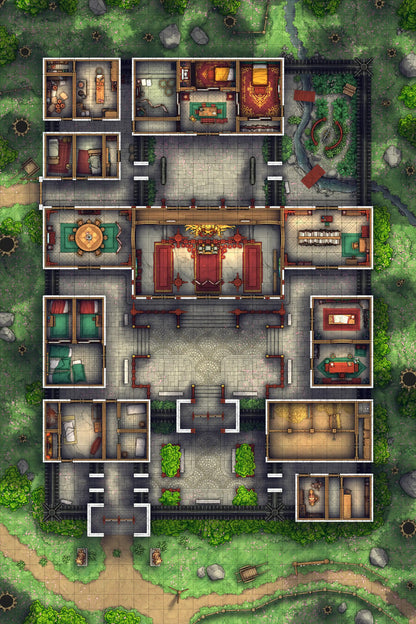 中国贵族府邸地图
