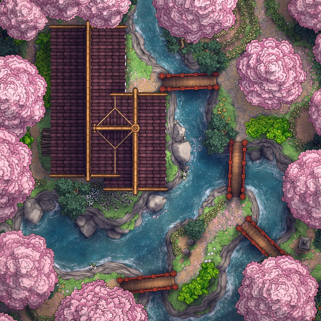 Japanese Tea House Battlemap Cover