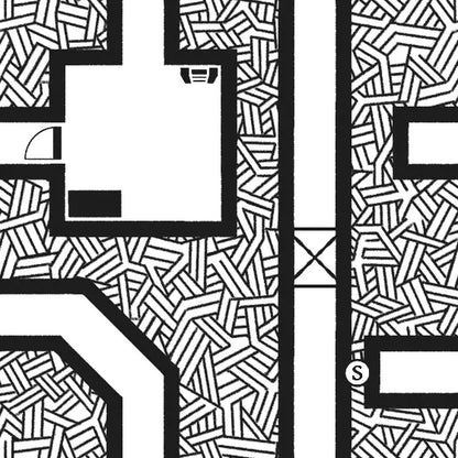 Dungeondraft Blueprint Assets Asset Kit - black white geometric patterned rug
