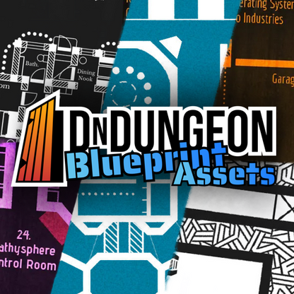 Dungeondraft Blueprint Assets Asset Kit - dndungeon blueprint assets: collection detailed