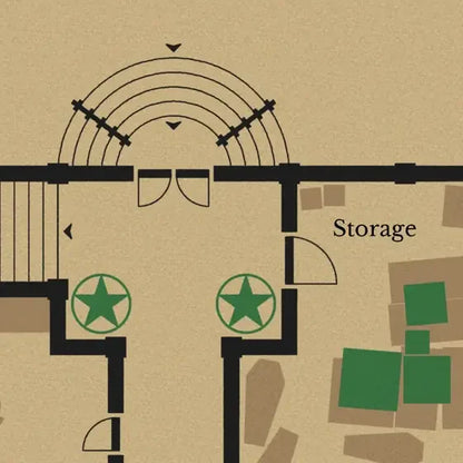 Dungeondraft Blueprint Assets Asset Kit - storage unit green star accents