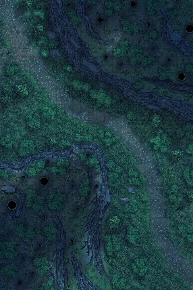 Forest Floor Pack Battlemap - overhead view forest battle map - Digital, Foundry VTT, Print