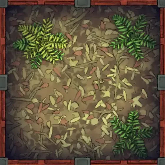 Fox Spirit’s Island Palace - Modular Dungeon Tileset Battlemap - terrarium green ferns brown leaves - Digital, Foundry