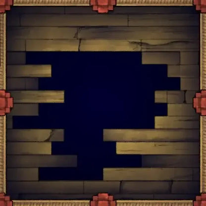 Fox Spirit’s Island Palace - Modular Dungeon Tileset Battlemap - 8-bit pixelated wooden door red - Digital, Foundry