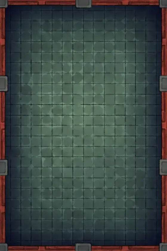 Fox Spirit’s Island Palace - Modular Dungeon Tileset Battlemap - dark green tiled floor red - Digital, Foundry VTT,