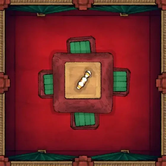 Fox Spirit’s Island Palace - Modular Dungeon Tileset Battlemap - gold white ceramic vase green - Digital, Foundry VTT,