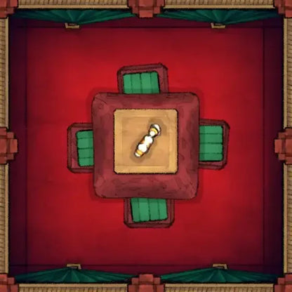 Fox Spirit’s Island Palace - Modular Dungeon Tileset Battlemap - gold white ceramic vase green - Digital, Foundry VTT,