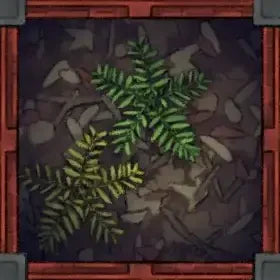 Fox Spirit’s Island Palace - Modular Dungeon Tileset Battlemap - green fern plant brown soil - Digital, Foundry VTT,