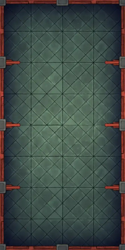 Fox Spirit’s Island Palace - Modular Dungeon Tileset Battlemap - green diamond-patterned floor mat red - Digital,