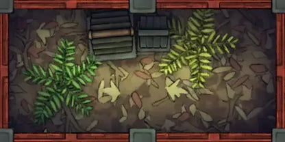 Fox Spirit’s Island Palace - Modular Dungeon Tileset Battlemap - green fern leaf planter box - Digital, Foundry VTT,