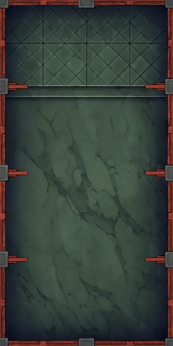 Fox Spirit’s Island Palace - Modular Dungeon Tileset Battlemap - green marble floor tile red - Digital, Foundry VTT,