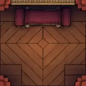 Fox Spirit’s Island Palace - Modular Dungeon Tileset Battlemap - purple velvet sofa wooden legs - Digital, Foundry VTT,