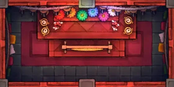 Fox Spirit’s Island Palace - Modular Dungeon Tileset Battlemap - red wooden piano colorful flower - Digital, Foundry