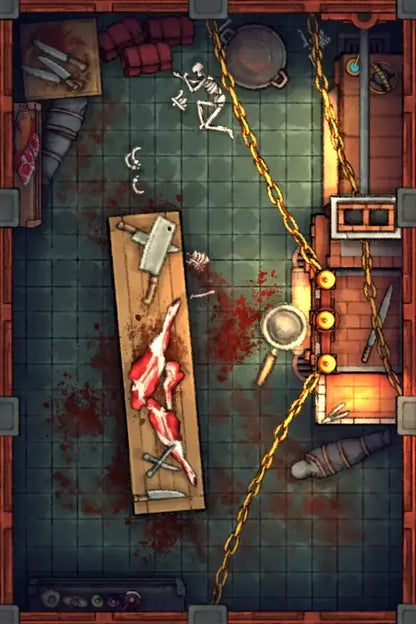 Fox Spirit’s Island Palace - Modular Dungeon Tileset Battlemap - red anatomical model human body - Digital, Foundry